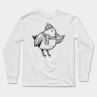 Bird - Cute bird for christmas Long Sleeve T-Shirt